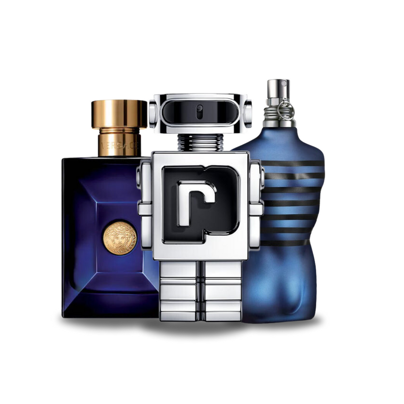 Set 3 Profumi | Versace DYLAN BLUE, Paco Rabanne PHANTOM, Jean Paul Gaultier ULTRA MALE 100 ml
